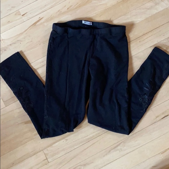 jw los angeles Pants - Black cotton leggings